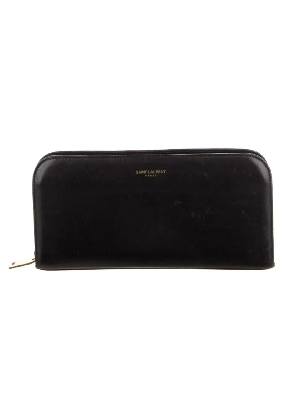 Saint Laurent Amarena Calfskin Leather Zip-Around Wallet - Picture 1 of 16